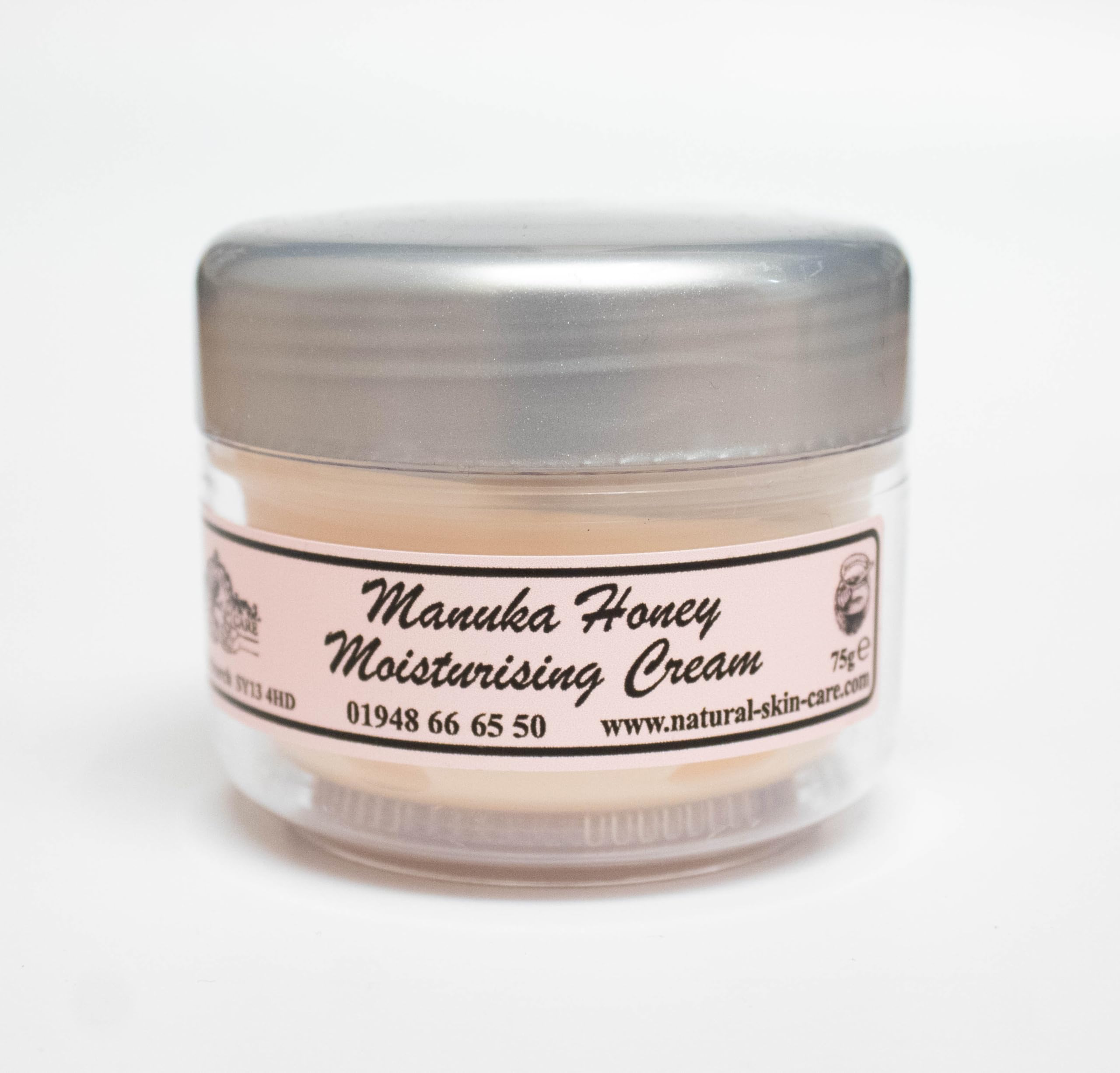 Manuka Honey Moisturising Cream 75g by Elegance Natural Skin Care Luxurious and non-greasy Made in UK