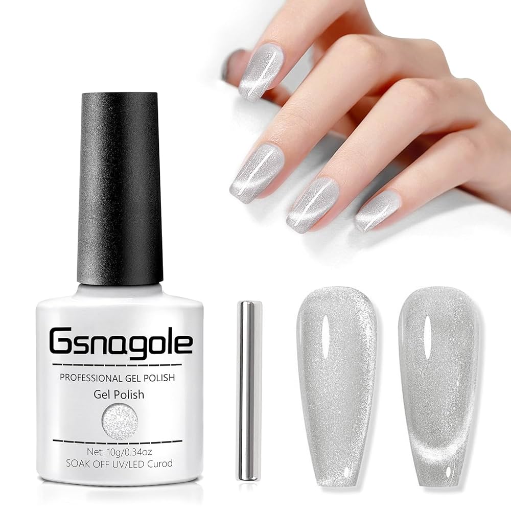 Amazon.com : Gsnagole Cat Eye Gel Nail Polish – Magnetic