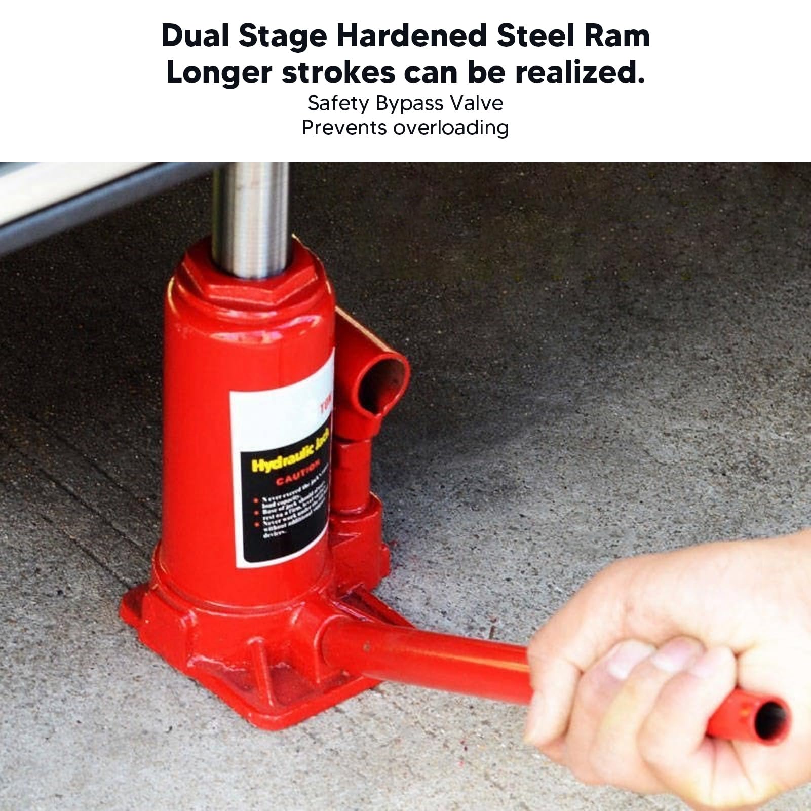 Hydraulic Bottle Jack 6T Heavy Duty Red Color Portable Welded Hydraulic Car Jack