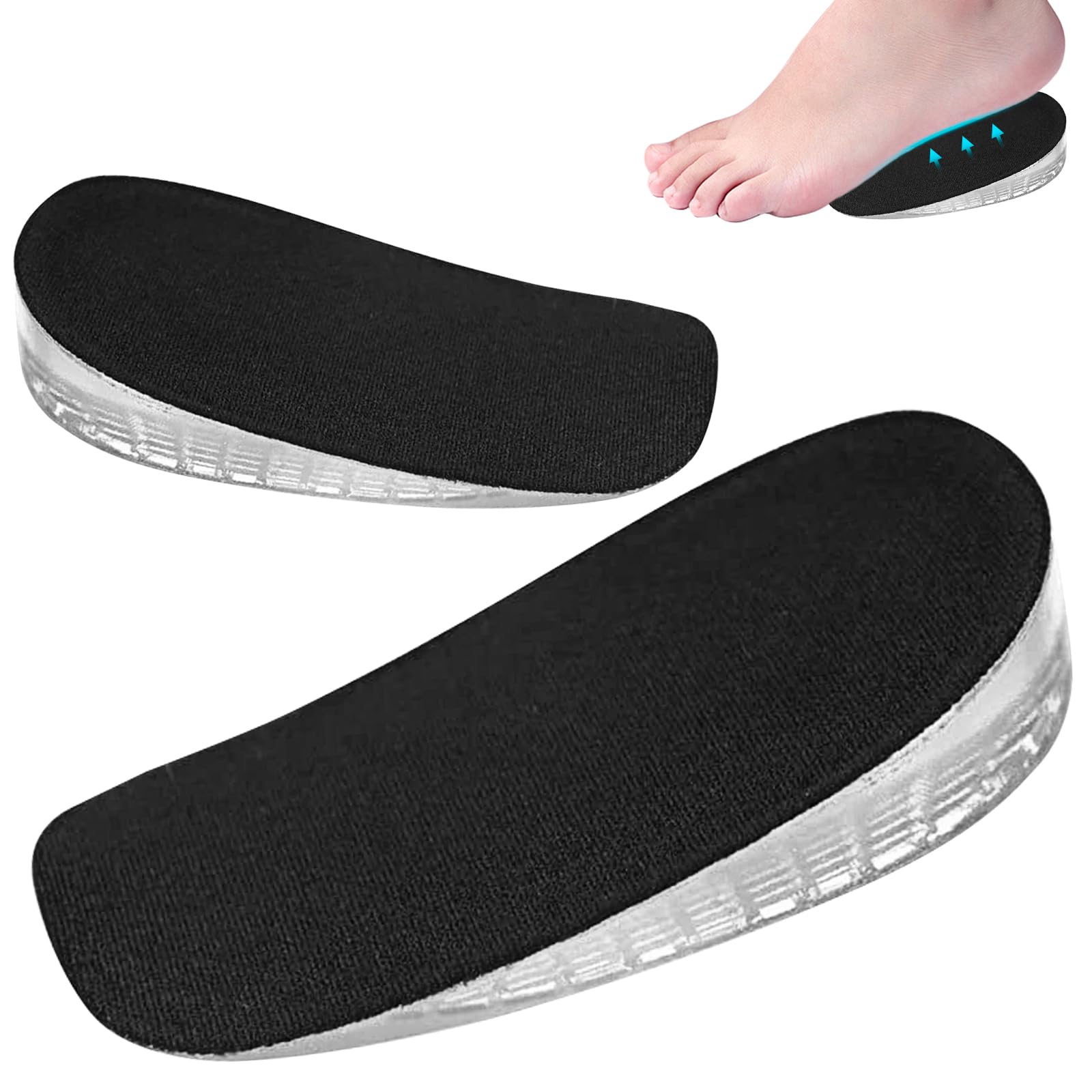 Youery 1 Paar Gel Schuheinlagen Erhöhung 3,5cm, Schuhe die G