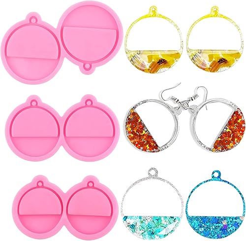 MIYAHOUSE Moldes de resina para pelotas deportivas, baloncesto, voleibol, fútbol, silicona, para hacer aretes, manualidades, joyería, manualidades