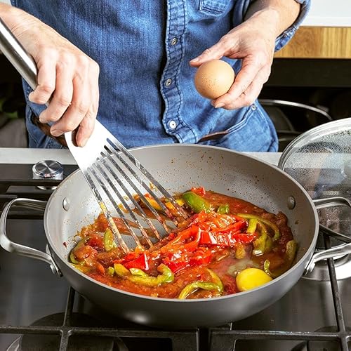 Miniatura 3 de GreenPan Chatham - Sartén antiadherente de cerámica anodizada dura, de 11 pulgadas con 2 asas y tapa, sin PFAS, apta para lavavajillas, apta para