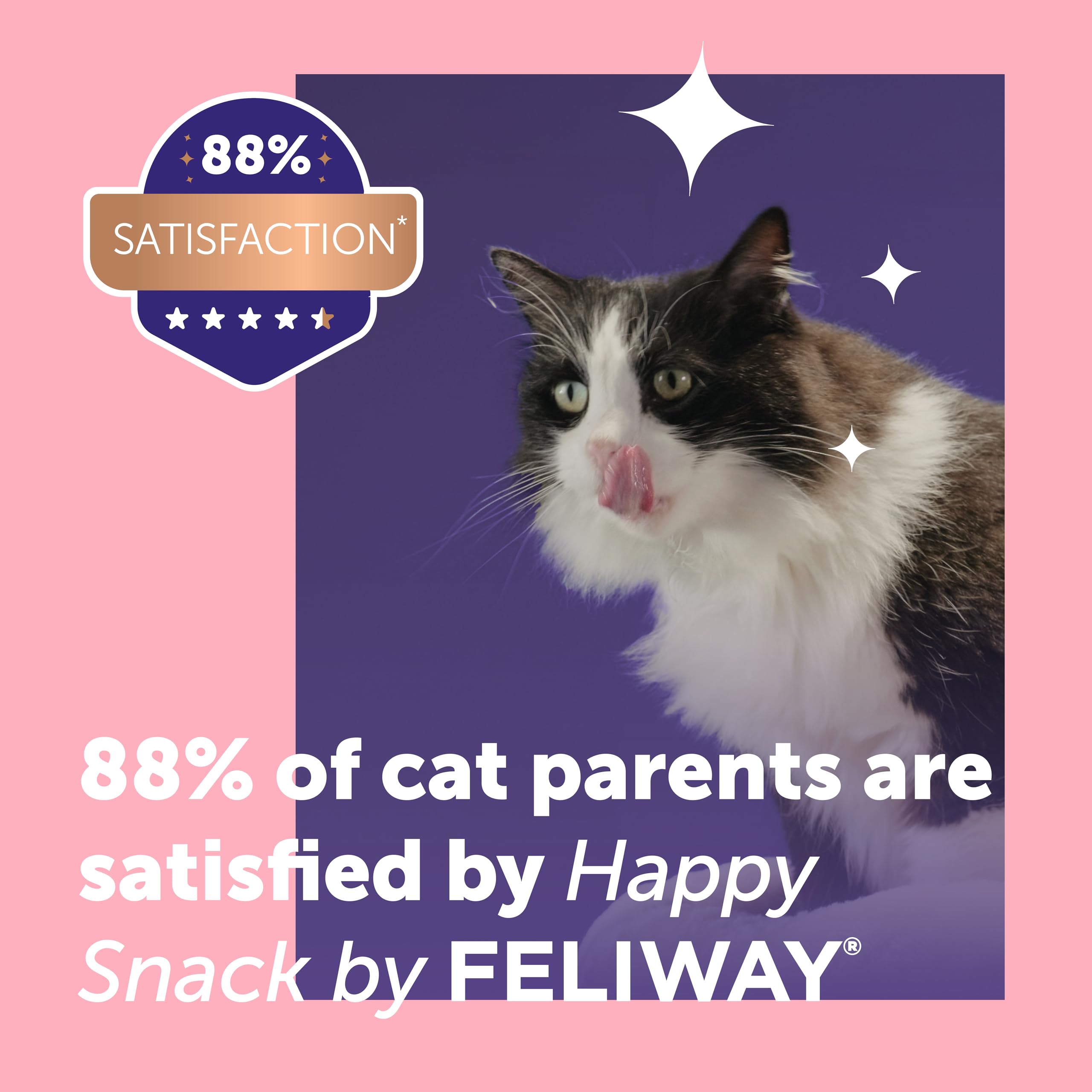 Happy Snack by FELIWAY Salmon - Delicious Calming Creamy Cat Treats, 6 snack sticks - Helps cats feel calmer and promotes bonding - Image 4