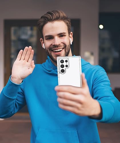 Miniatura 8 de FNTCASE Funda para Samsung Galaxy S22-Ultra carcasa translúcida de protección completa a prueba de caídas  Parachoques protector a prueba de golpes