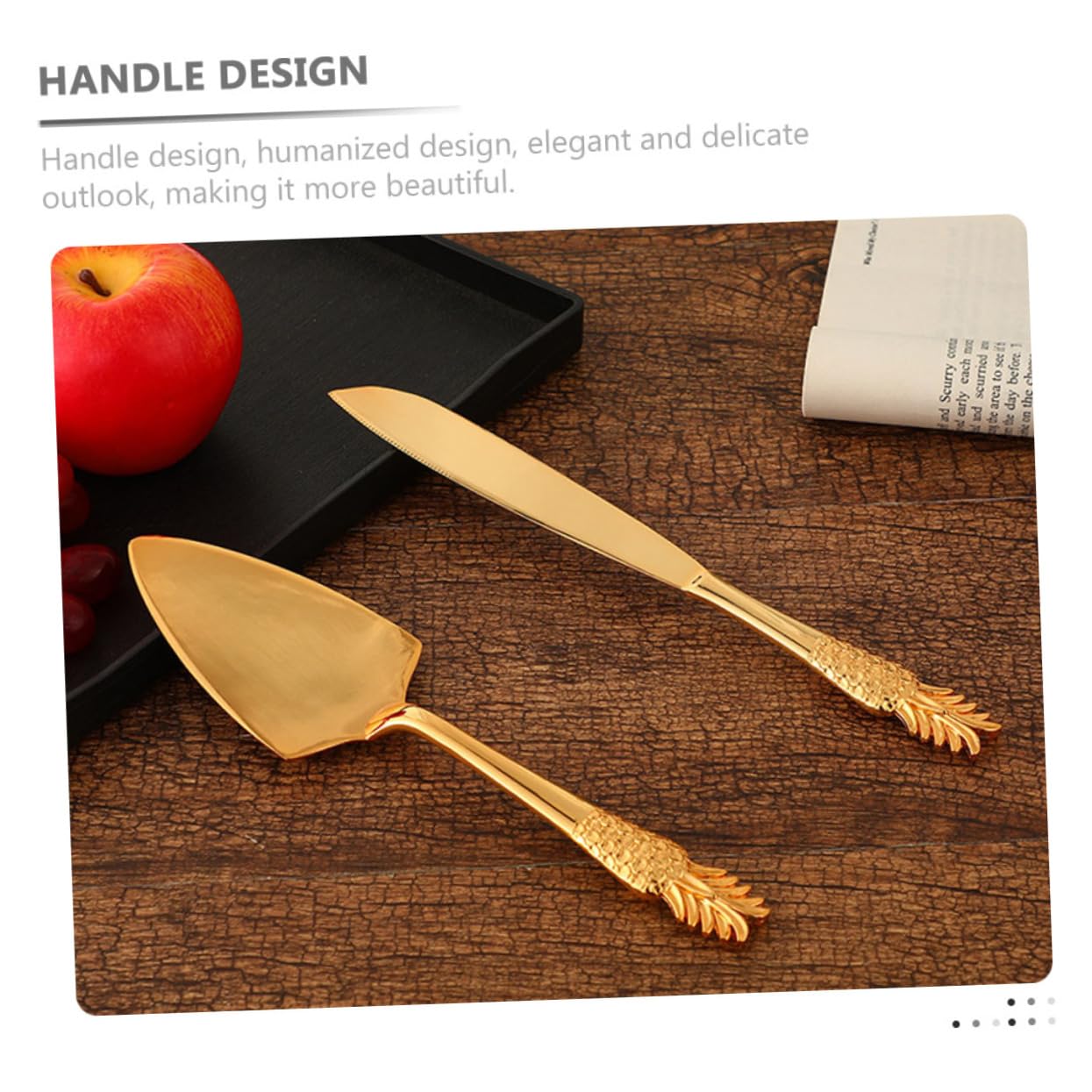 Cabilock 1 Juego Herramientas para Cortar Pasteles Espátula y Corta Pasteles Reutilizable para Bodas y Decoración de Tartas Utensilios de Cocina Profesional y Hogar Diseño Chic y