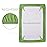 TILLYOU Mini Crib Sheets Fitted 2 Pack, Pack and Play Sheets for Toddler Mattress, Soft and Breathable 38x 24 Pack n Play Mattresses Cover, Green Apple & Fruit Green
