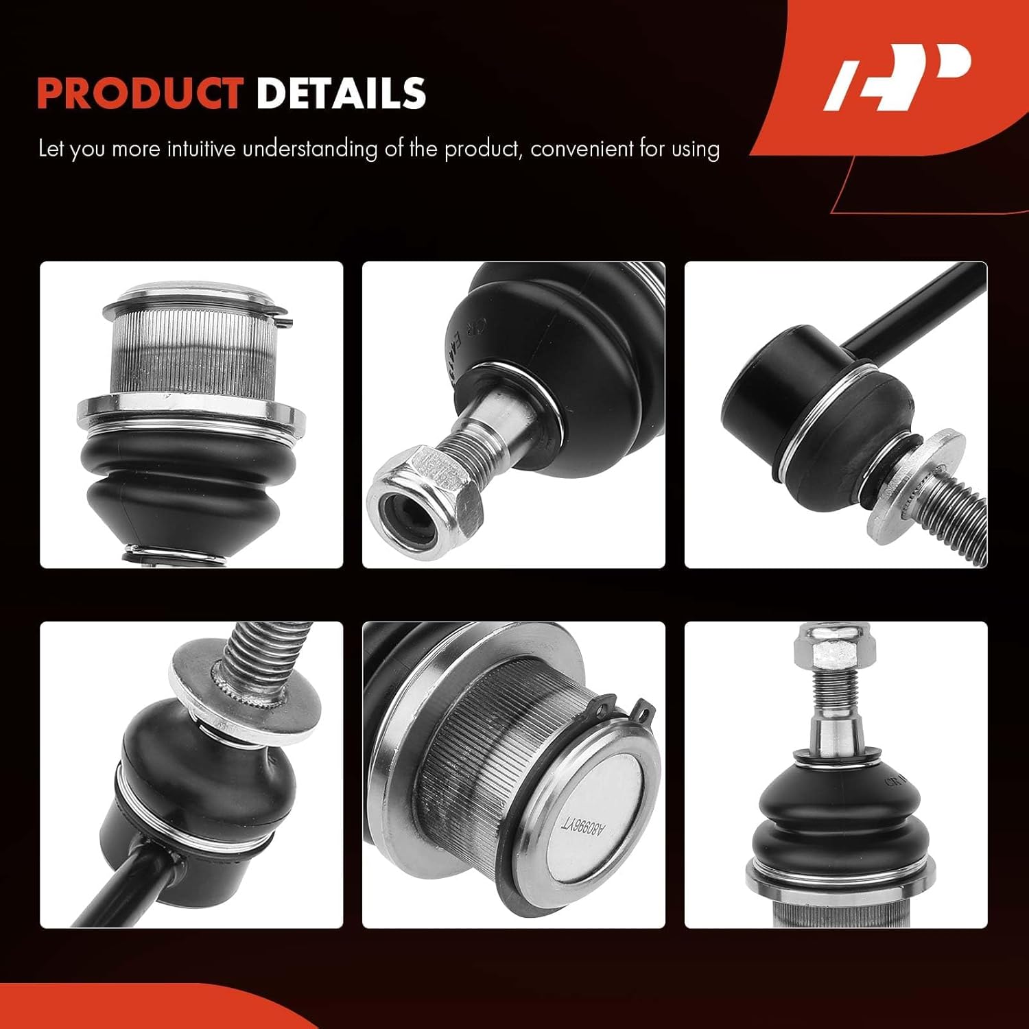 A-Premium Set of 4, Front Sway Bar Link, Lower Rearward Ball Joint, Compatible with Dodge Charger 2006-2020, Challenger 2008-2019, Magnum 2005-2008, Chrysler 300 2005-2019