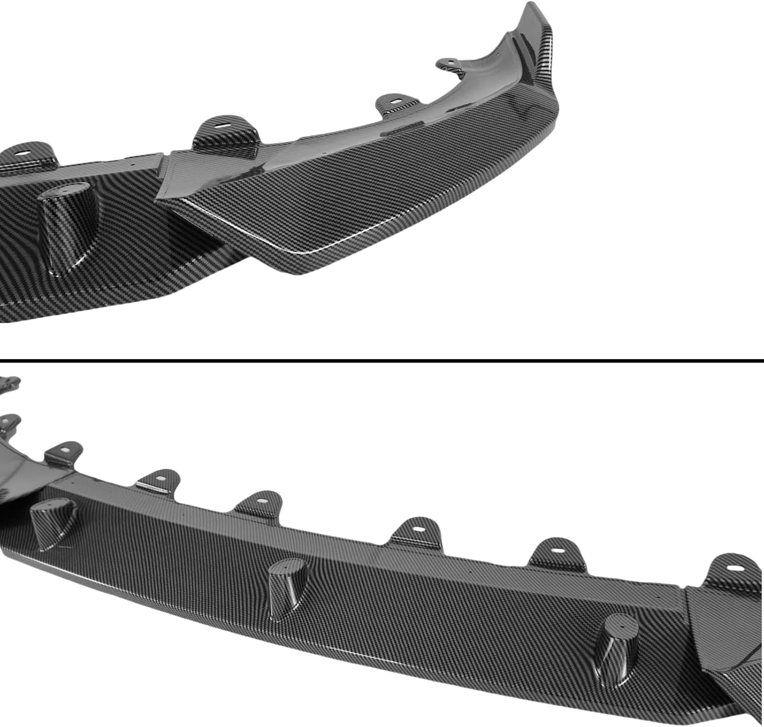 Front Lip 3Pcs Compatible with BMW X3 G01 X4 G02 LCI M-Sport Model 2022 2023 2024 Front Bumper Lip Spoiler Splitter Carbon Fiber Print