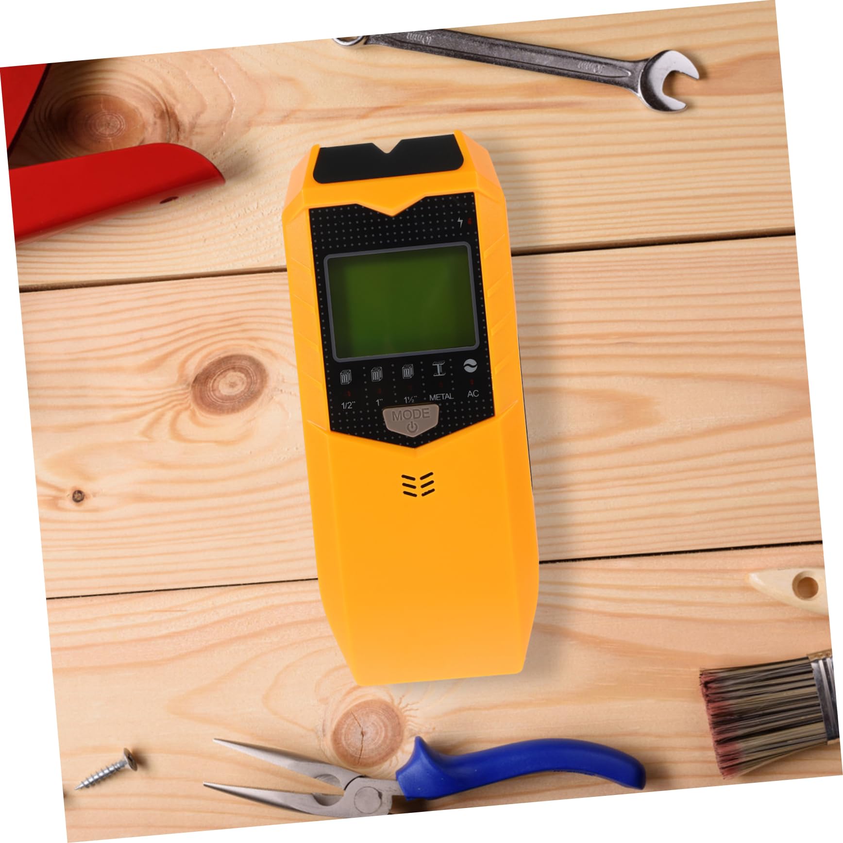 NUOBESTY Wandscanner für Holz und Metall Automatische Kalibrierung Lcd Hintergrundanzeige Erkennt Bewehrung und Leitungen für Wandprüfung