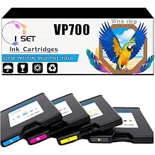 Compatible for VIP Memjet 700 Color Printers, VP700 Ink Cartridges, High-Yield 65000 Pages, Strong Print Clarity 1 Set