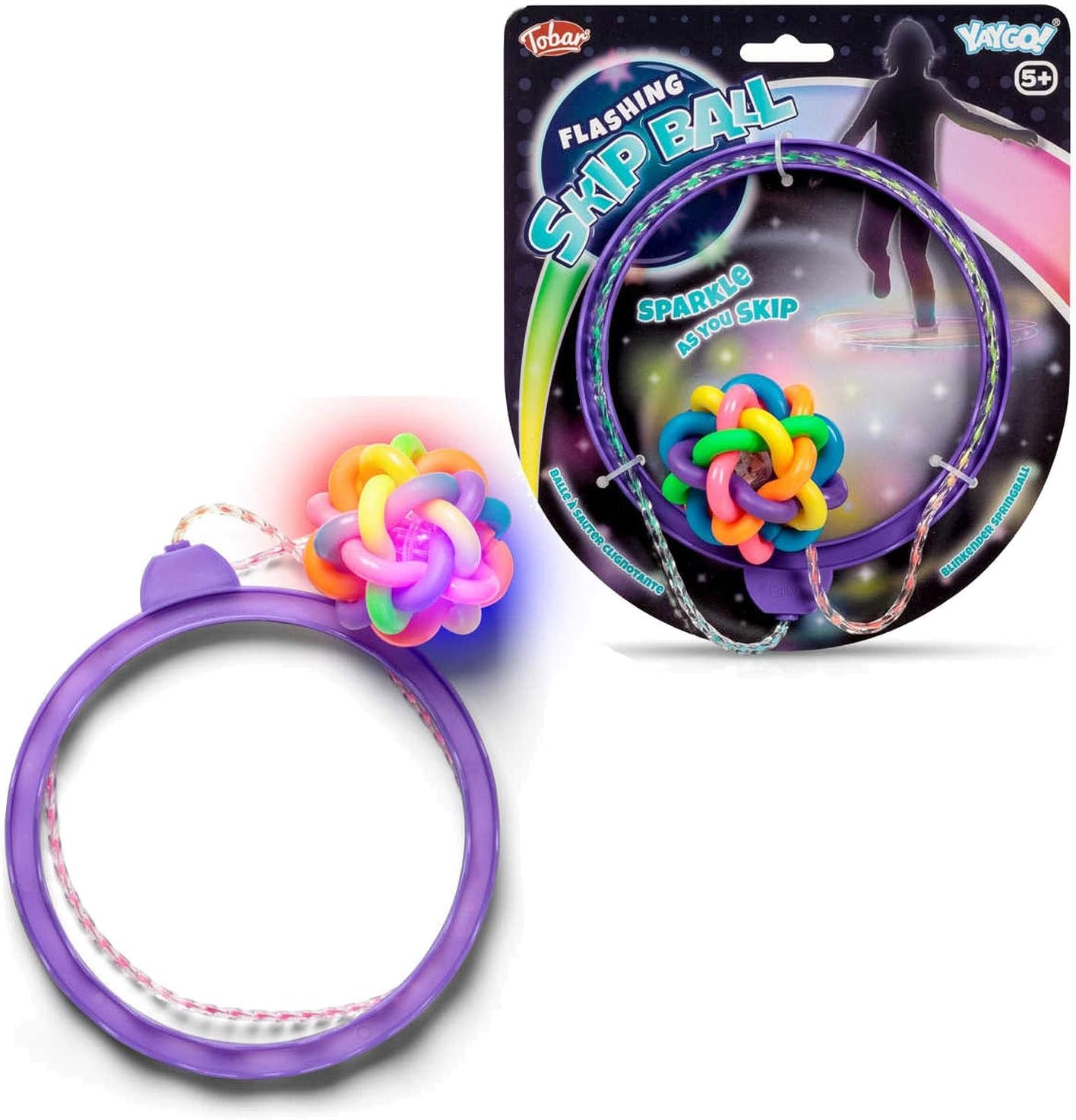 Tobal Flashing Skip Ball ( Pink )