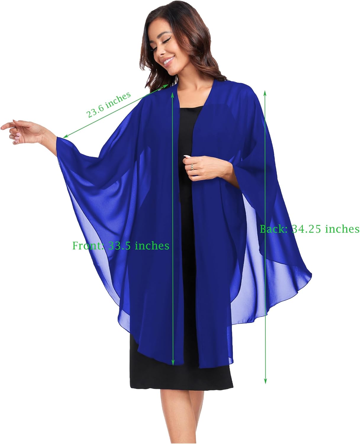 Shawls Wraps for Evening Wedding Party Chiffon Scarf Soft Bridal Wraps Wedding Guest Shawl Coverage - Image 2