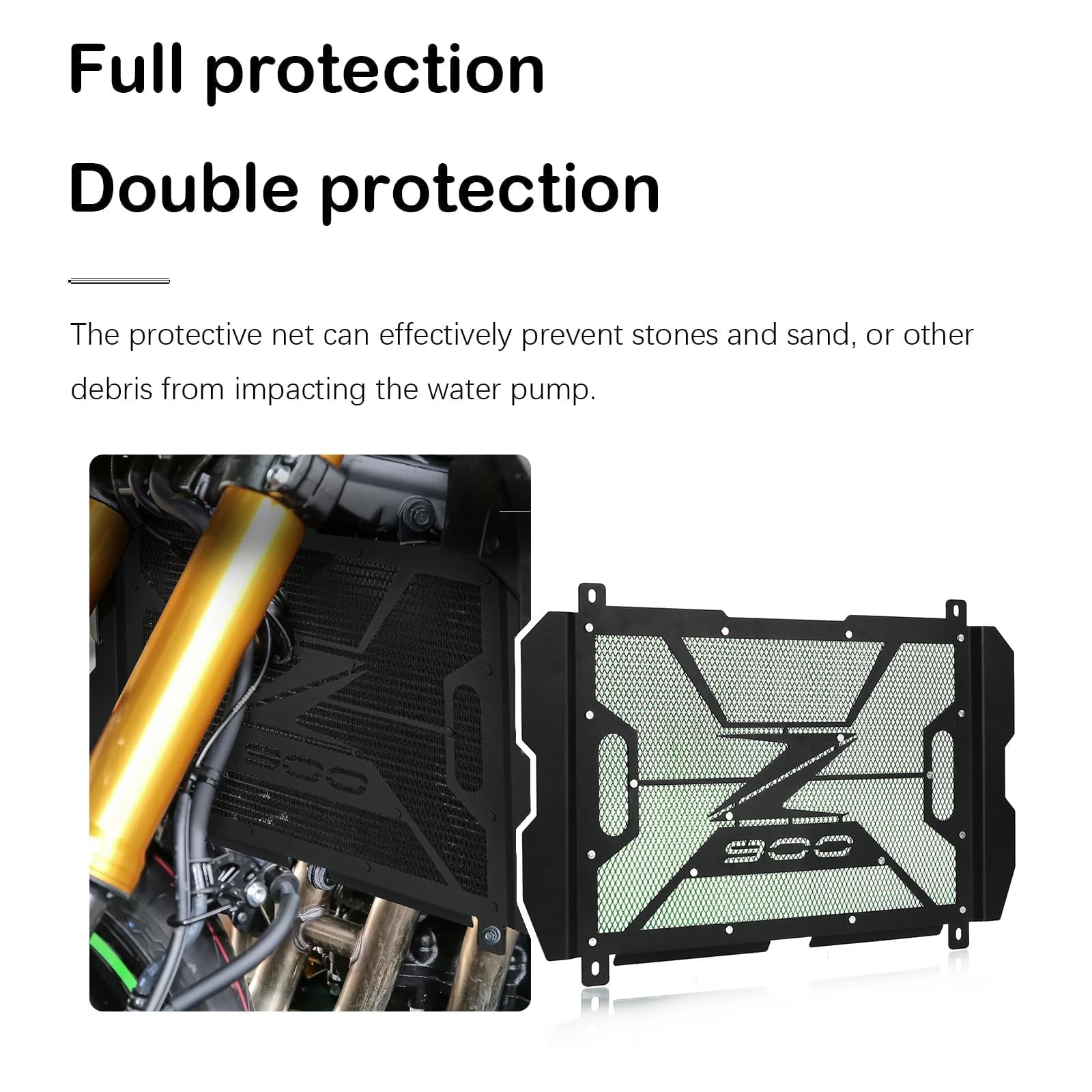 Z900 Radiatore Motociclo di Copertura della Griglia del Radiatore di Alluminio per Z900 Z 900 2017-2024 Z900 SE 2022-2024 Z900 Performance 2021-2024