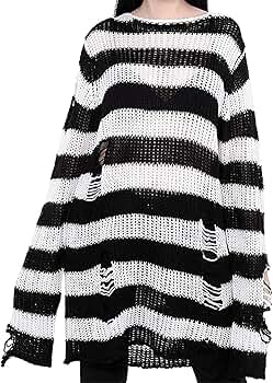 【HI FI FNK】Jem Striped Knit Sweatshirts Vintage Xtreme Gear Green Striped Pullover Baggy Sweater Y2K