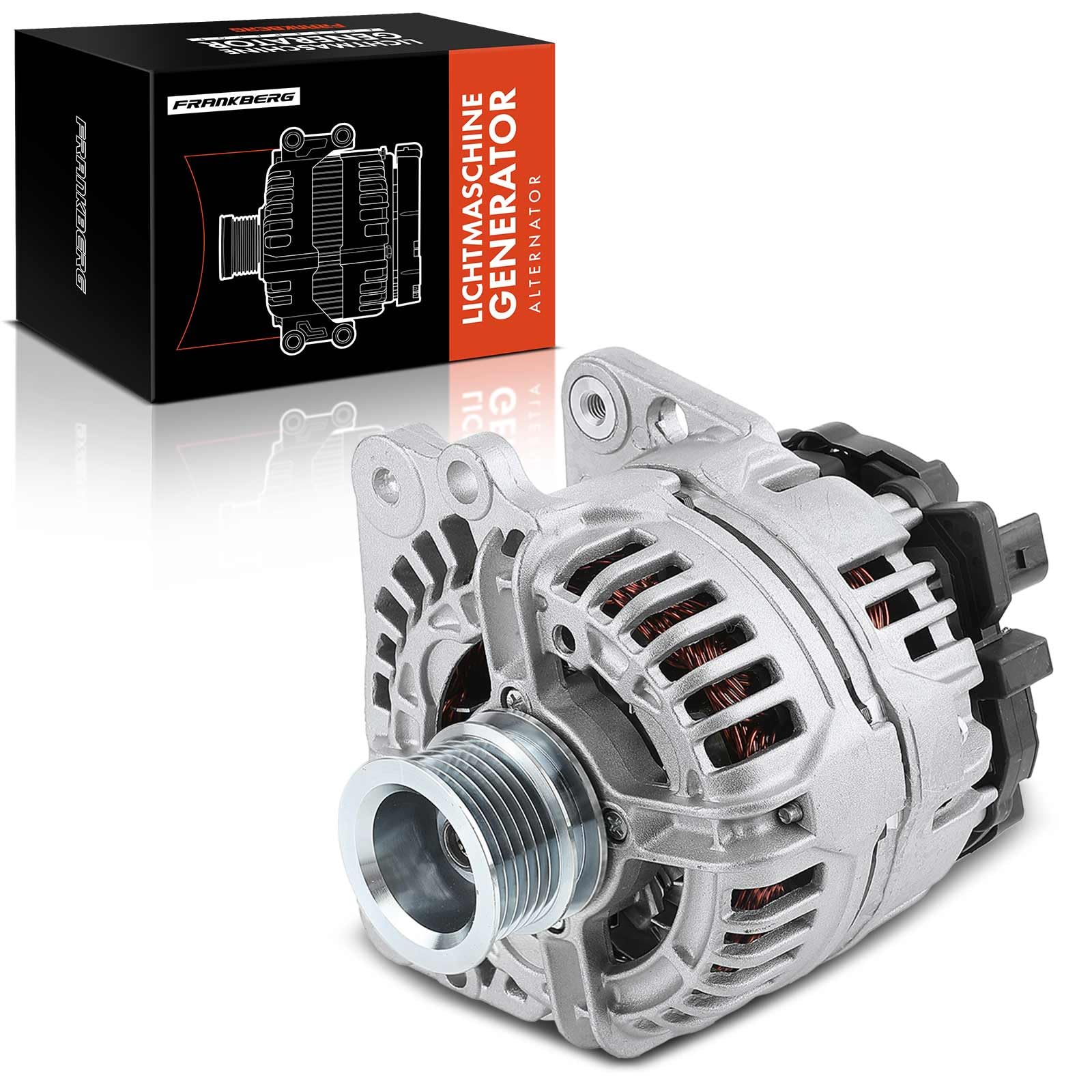 Frankberg Lichtmaschine Generator 90A Kompatibel mit A.l.h.a.m.b.r.a 7V8 7V9 2.0L 1999-2000 Cordoba 6L2 1.4L 1.6L 2002-2009 Polo 6N2 1.0L-1.6L 1999-2001 Replace# 037903025M