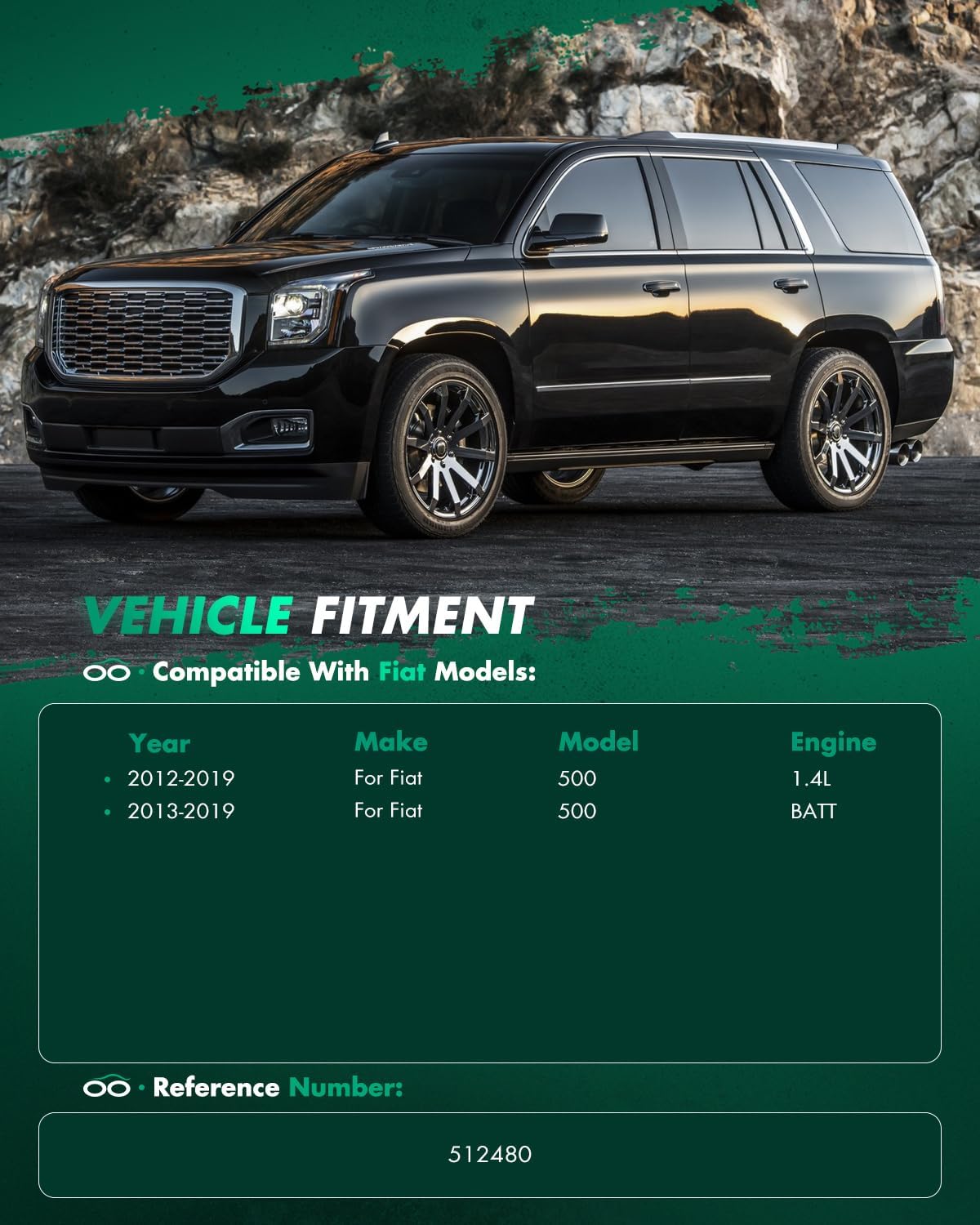 SCITOO 2 x Rear Wheel Bearing and Hub Assembly 2012 2013 2014 2015 2016 2017 2018 2019 For Fiat 500,W/ABS 1.4L 512480