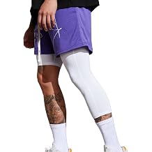 Mens Compression Sport Pants Single Leg 3/4 Base Layer Basketball Leggings Athletic One Leg Capri Tights Running