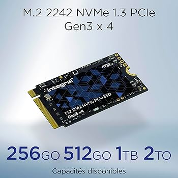 Integral 256GB NVMe M.2 2230 SSD PCIe Gen3 x4 - Read Speed bis zu