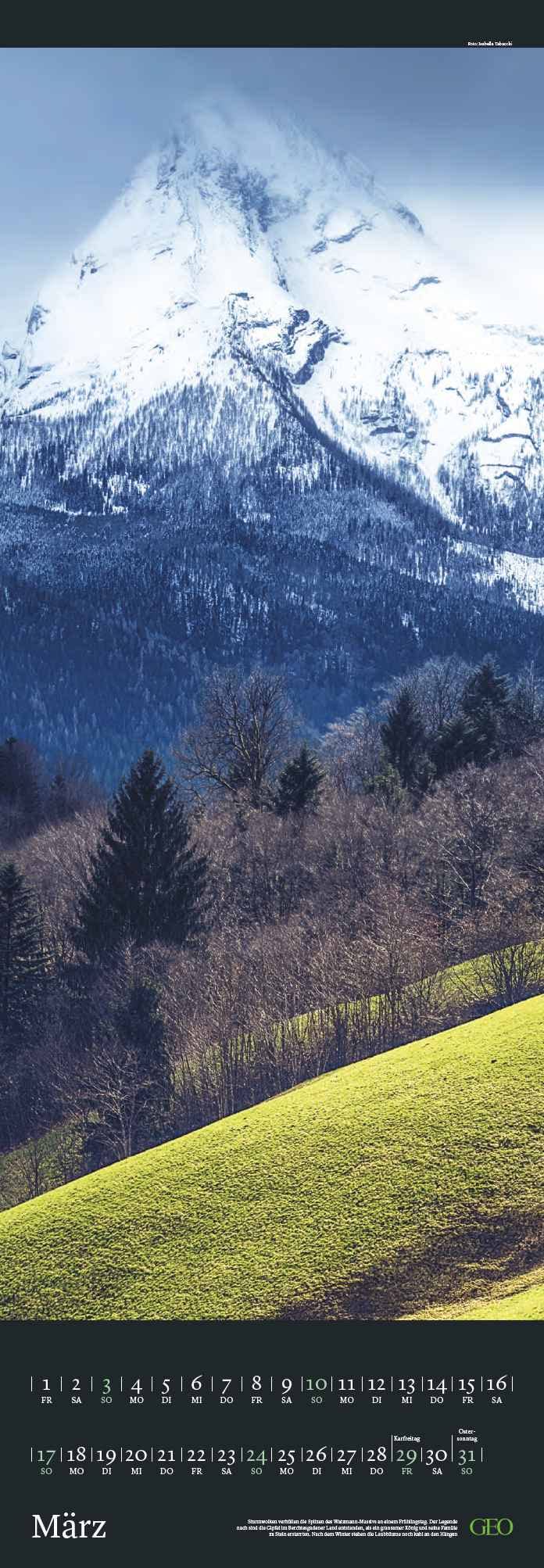 GEO Vertikal XXL: Magie des Augenblicks 2024 - Wand-Kalender - Fotografie-Kalender - 34x98