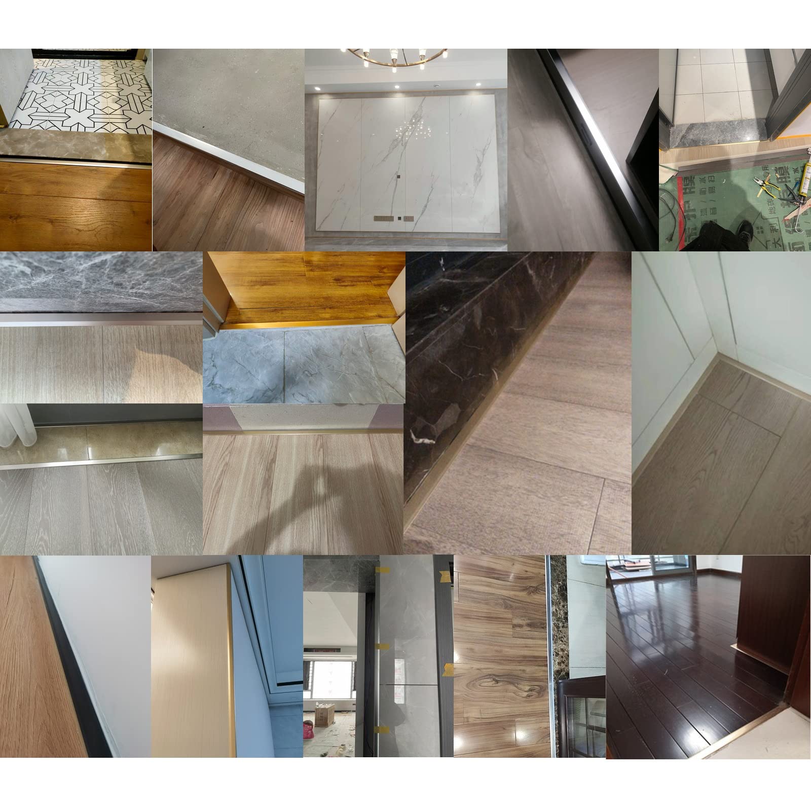 Perfil de transición Forma De L Protector De Borde De Escalera, Aluminio Tira De Transición De Suelo Borde De La Nariz De La Escalera, Tapas De Escalera para Interior Y Exterior