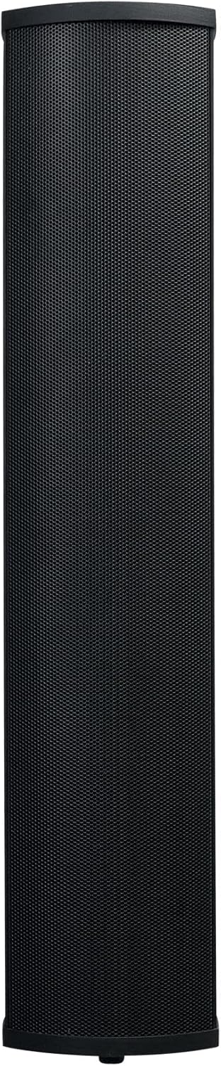 Rockville Wet Array 4 Black 70V 60W Commercial Wall Mount Swivel Column Speaker, 2-Way Line Array Design, IP55 Waterproof, Indoor/Outdoor Use for Restaurants, Churches, Auditoriums (4 Item)