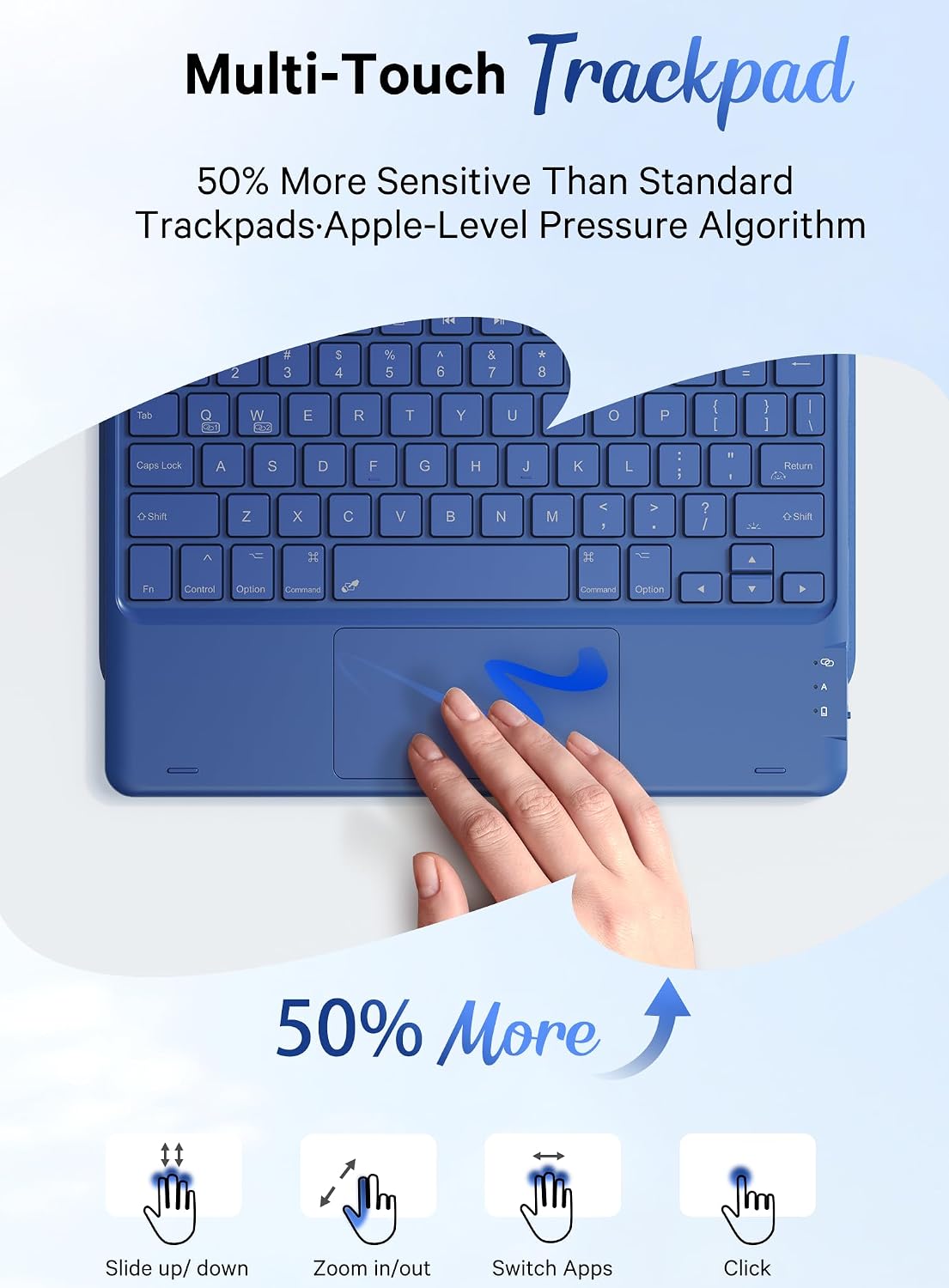 CHESONA Compatible for iPad 11th(A16)/10th Generation Case with Keyboard image 5