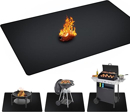 48 x 30 inch Under Grill Mats for Outdoor Grill,