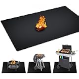 48 x 30 inch Under Grill Mats for Outdoor Grill, Double-Sided Fireproof, Oil and Waterproof Protective Mat for Grass and Deck, Outerdoor BBQ Fire Pit Fireplace Mat