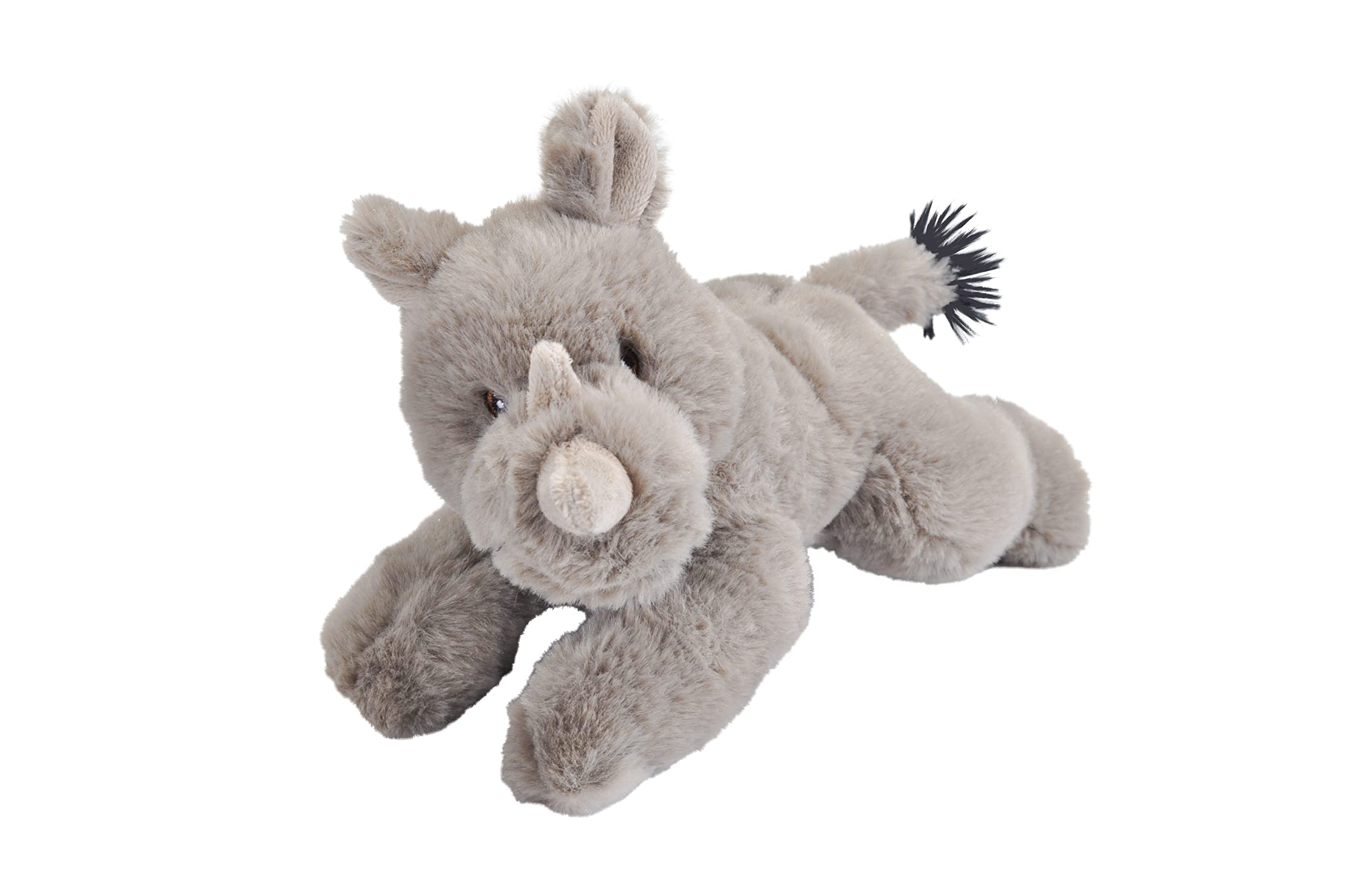 Wild Republic Ecokins Mini Rhino, Stuffed Animal, 8 inches, Gift for Kids, Plush Toy, Made from Spun Recycled Water Bottles, Eco Friendly, Childs Room Decor