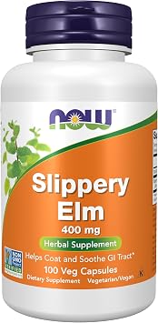 Now Foods Slippery Elm, 100 Caps 400 mg