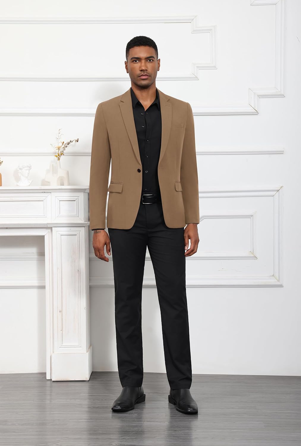 Men's Blazer Casual Sport Coats, Regular Fit Suit Jacket for Men One Button Lightweight Business Mens Blazer Jacket - Image 7