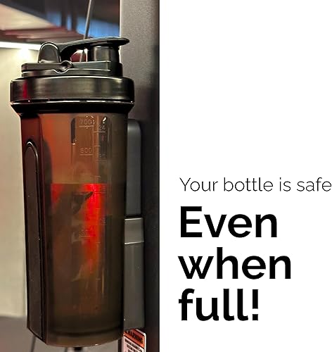 Miniatura 4 de Botella Mag Shaker (24 onzas), botella sin BPA a prueba de fugas con soporte para teléfono, se fija de forma segura al equipo de gimnasio, vaso