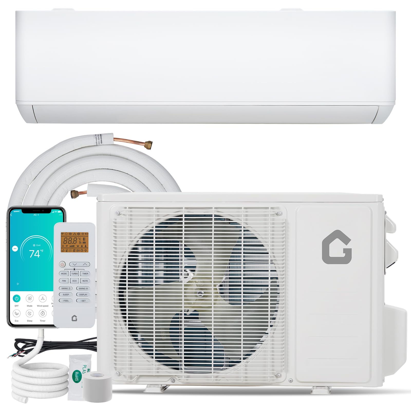 Photo 1 of ***FACTORY SEALED****
Garvee 9000 BTU Mini Split Heat Pump AC - 115V WiFi