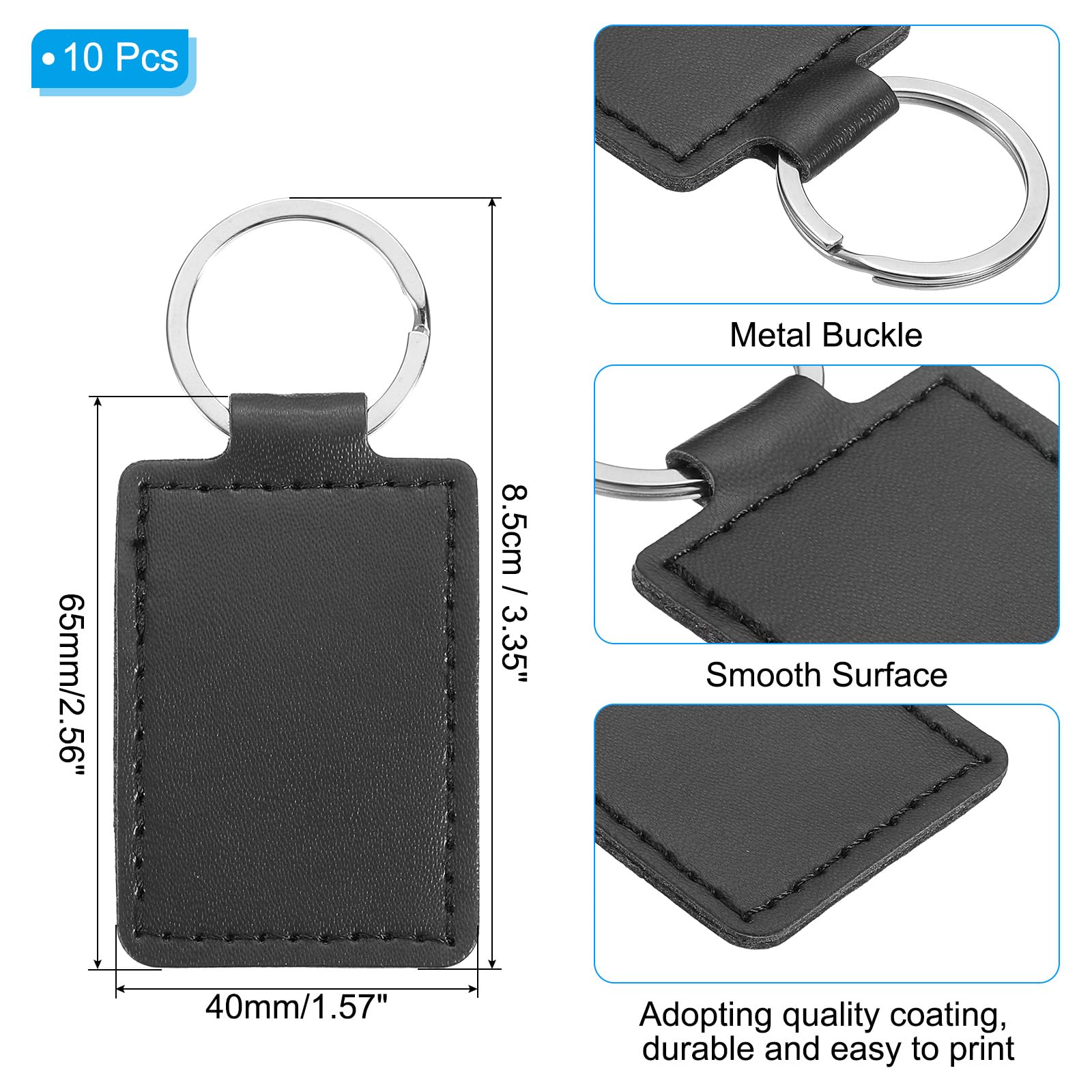 PATIKIL Leather Blank Keychains - Image 2