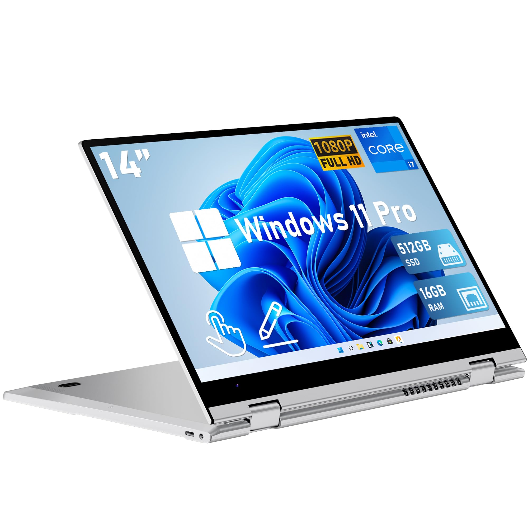 Amazon.com: FUNYET Touchscreen Laptop Computer, 14 Inch 2 in 1 Lap