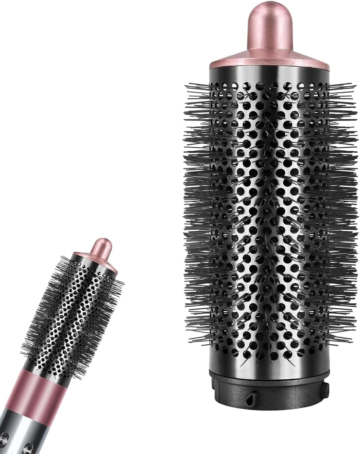 Round Volumizing Brush for Dyson Airwrap Styler HS01 HS05 Limp Flat Hair Volumizer Attachment Tool, Rose Gold