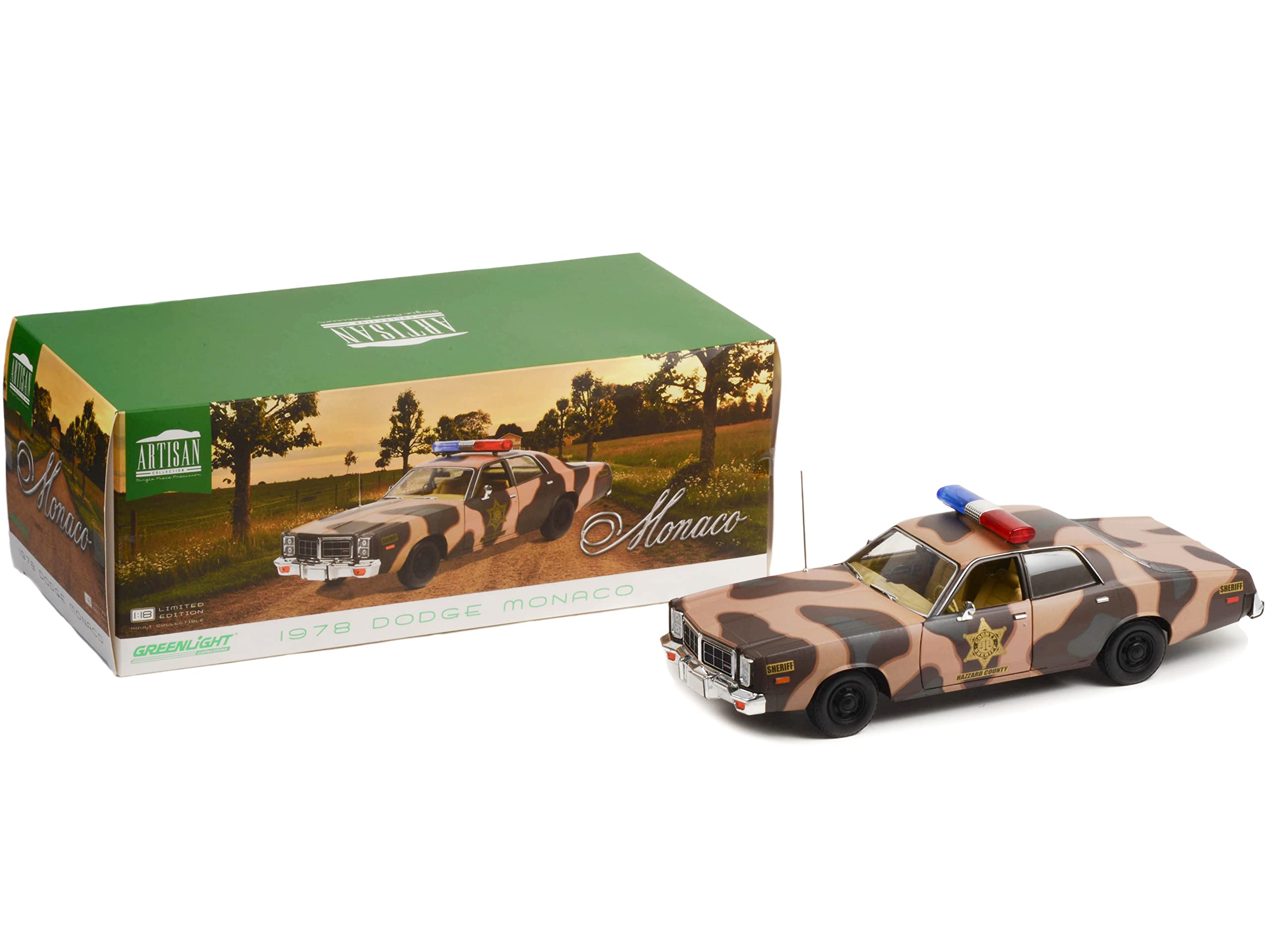 Greenlight Collectible- Model kolekcjonerski samochodów, 19117, zielony/brązowy