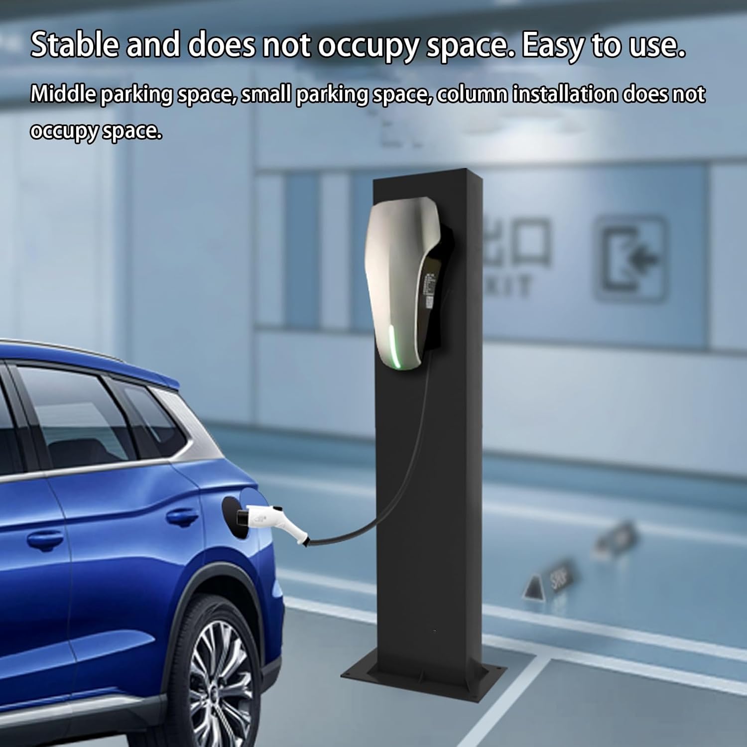 Outdoor EV Charger Pedestal, Electric Vehicle Charging Station Column, Charging Pillar for New Energy Vehicles, Durable EV Charging Enclosure, Weatherproof Charge Stand