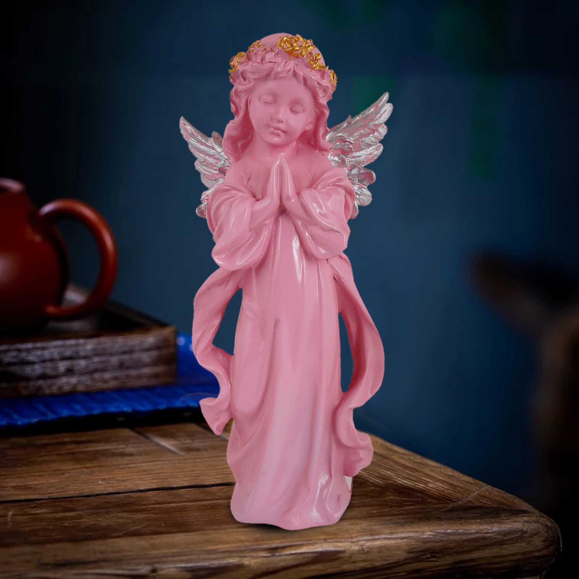 Zart Welcome Lady Resin Figurine - Multicolor Home Decor -26 Zart Welcome Lady Resin Figurine - Multicolor Home Decor -26