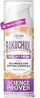 LilyAna Naturals Bakuchiol Creme lifting facial com musgo marinho e complexo de peptídeos - Creme facial para mulheres - Creme facial hidratante e lifting - hidratante noturno antienvelhecimento