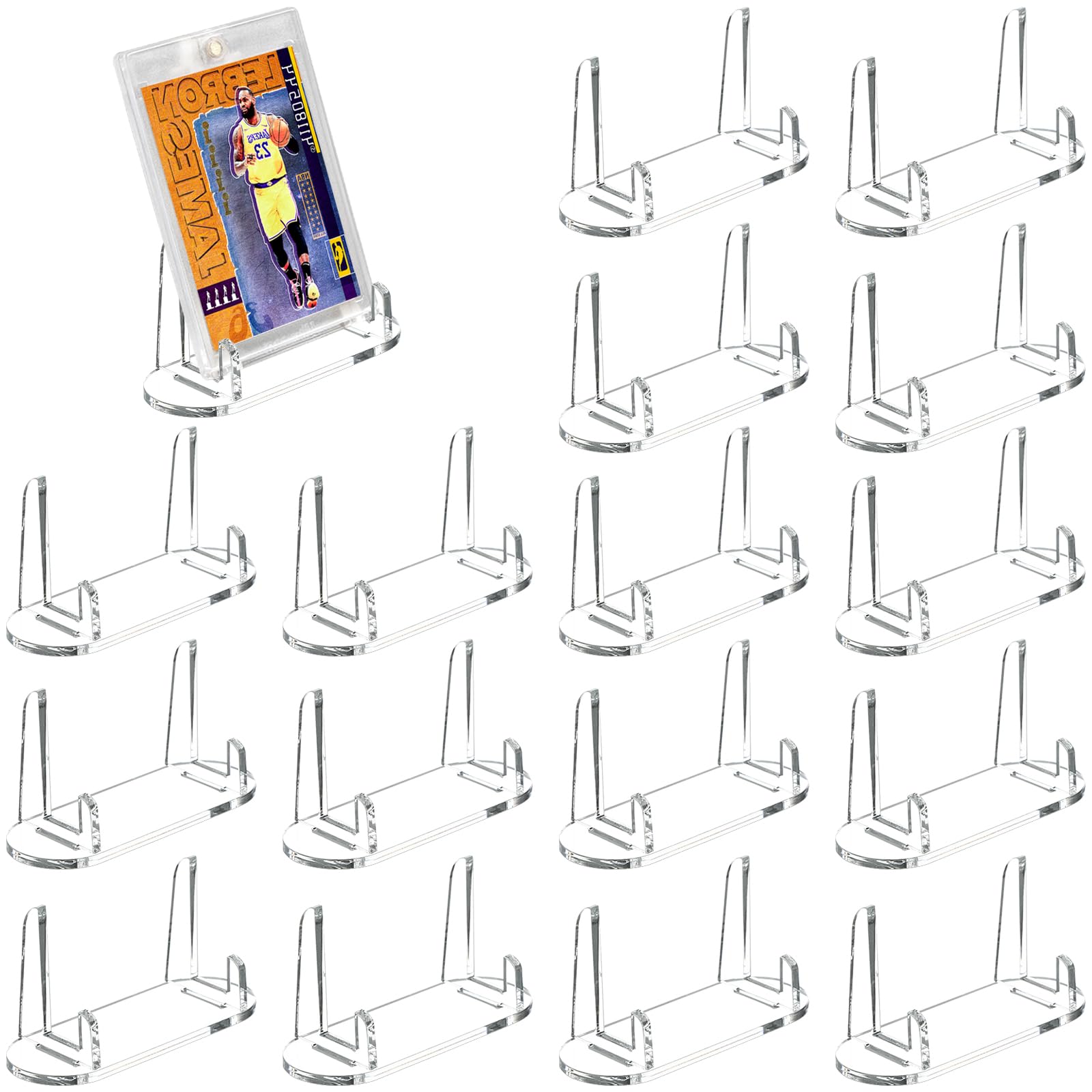 HZHSSG Présentoir Acrylique de Cartes Mini 12 Pièces - Support Réglable