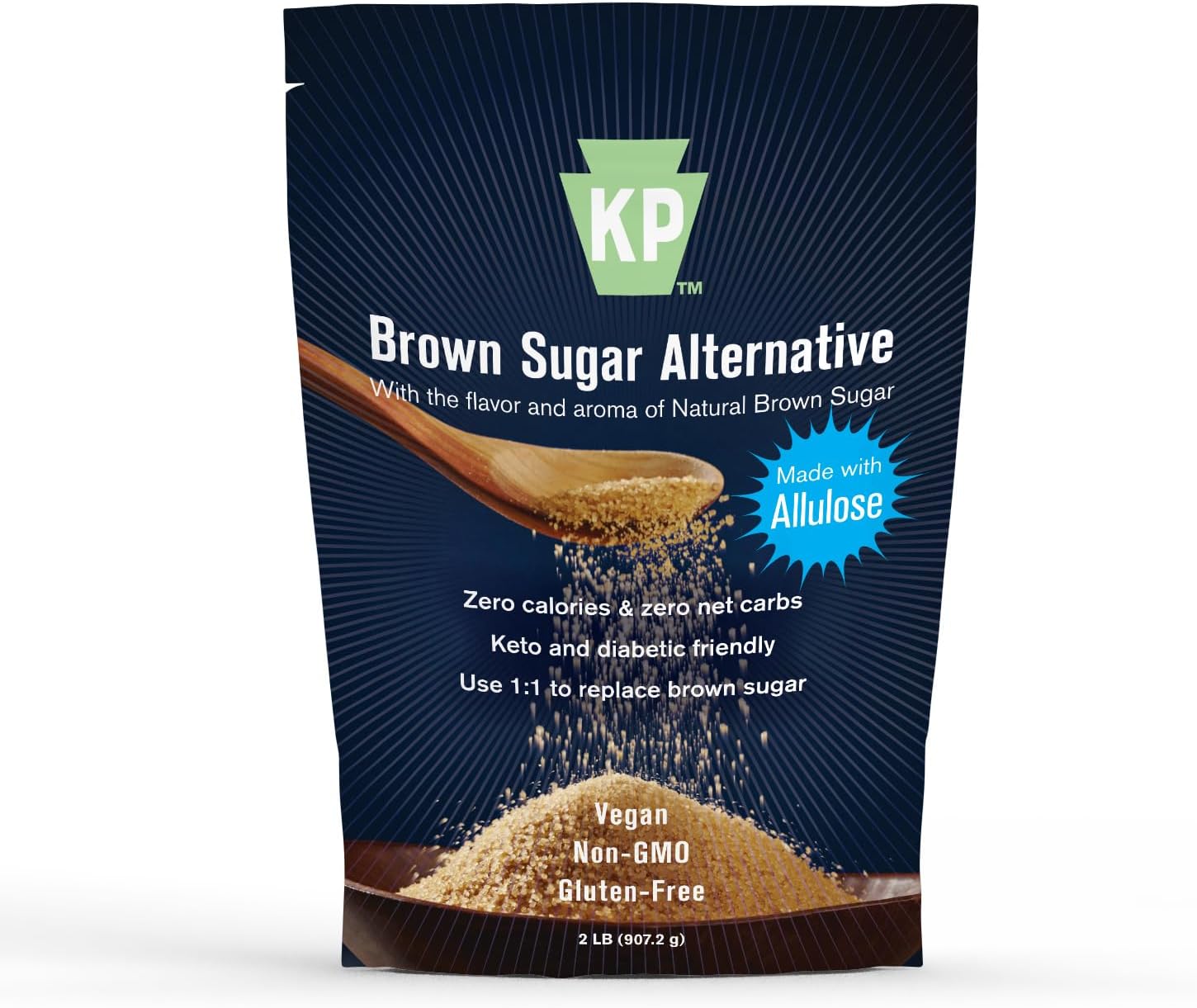 Brown allulose alternative sweetener, 2lb bag (Packaging May Vary)