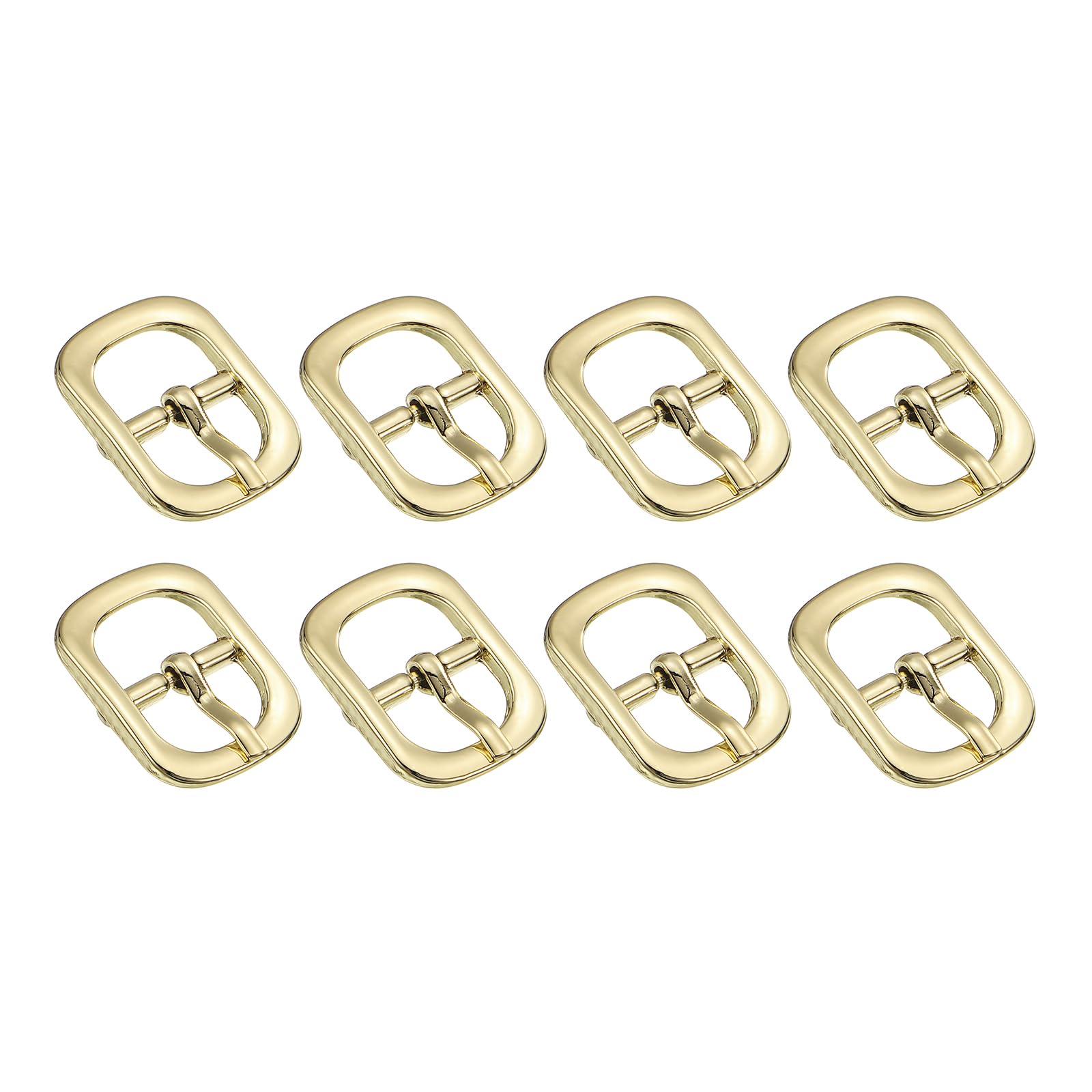 uxcell Metal Roller Buckle - Single Prong Belt Buckle Oval Center Bar Buckles - for Leather Craft Accessories