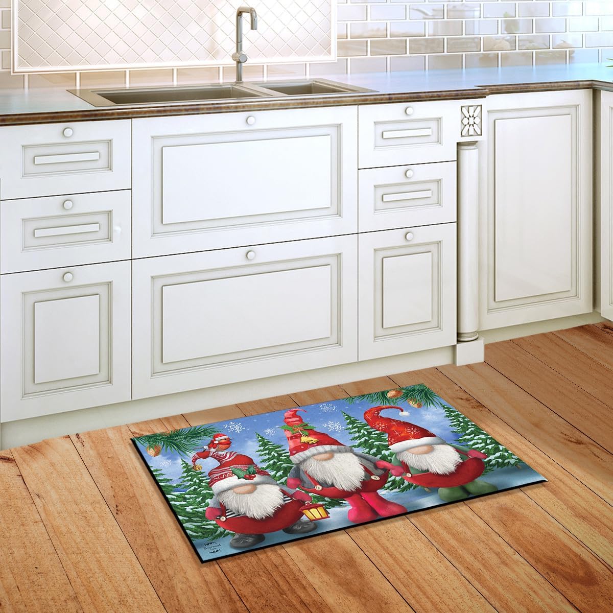 Briarwood Lane Winter Gnomes Christmas Doormat