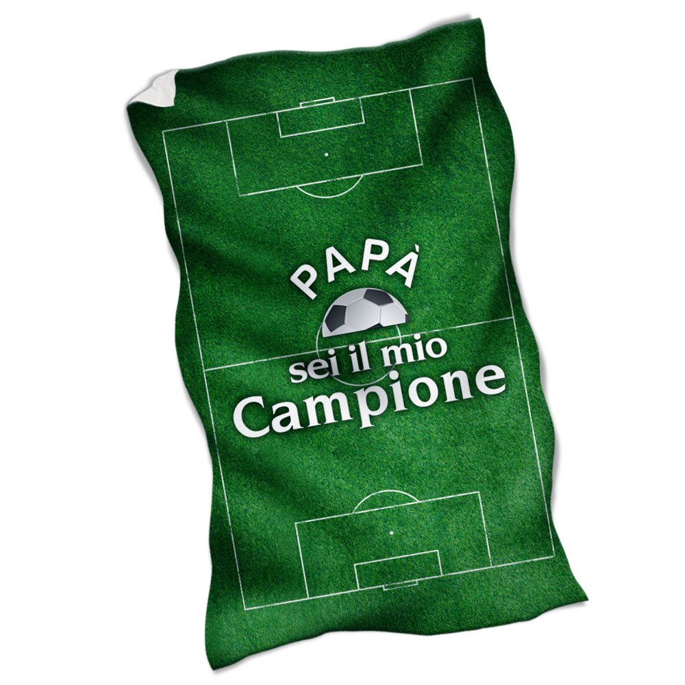 Coperta In Pile Babloo Per Papà Supereroe | 70x100 Cm, 100% Pile, Lavabile In Lavatrice | Idea Regalo Personalizzata - 2