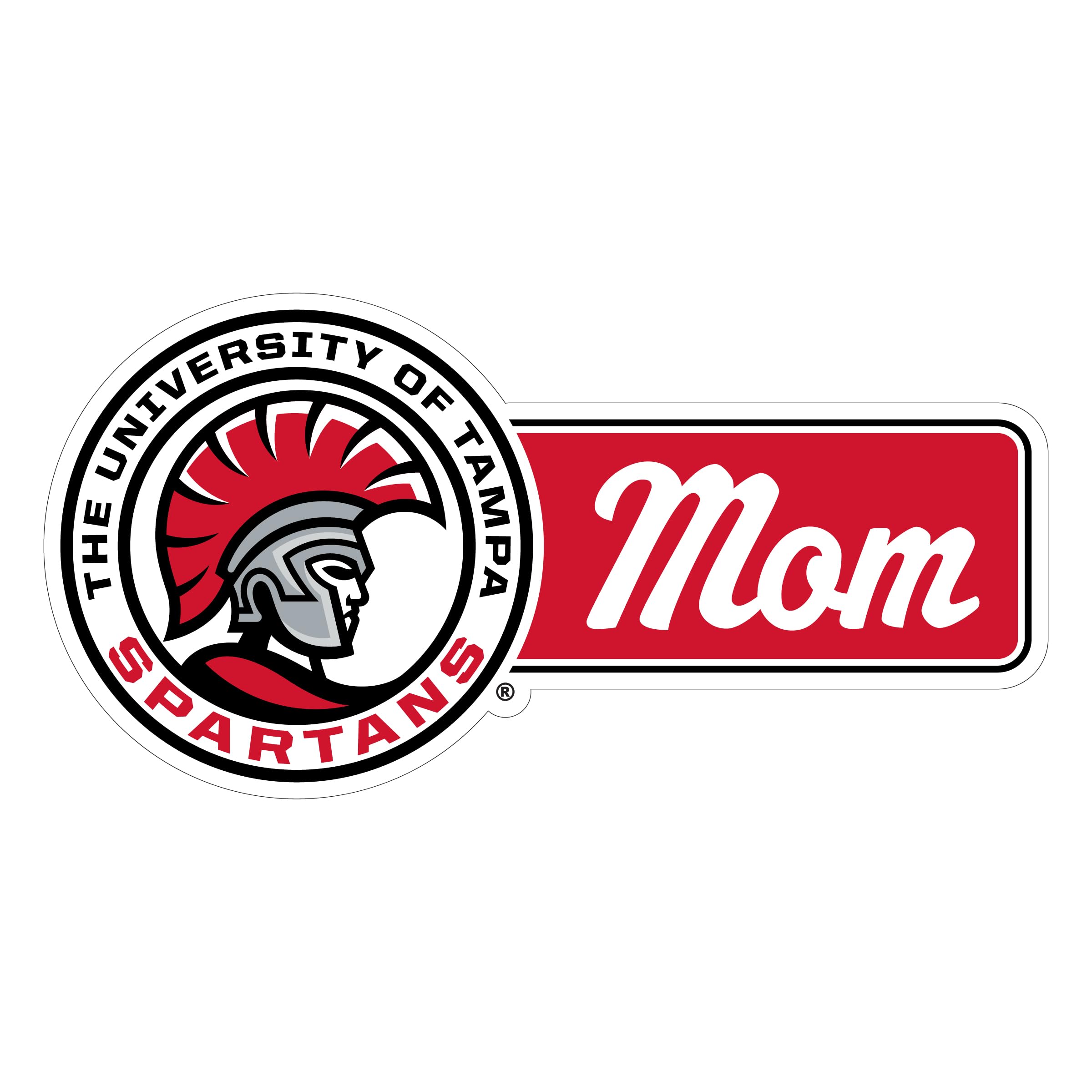 University of Tampa Spartans Proud Mom Die Cut Decal Officially Licensed Collegiate Product 5-Inches Wide