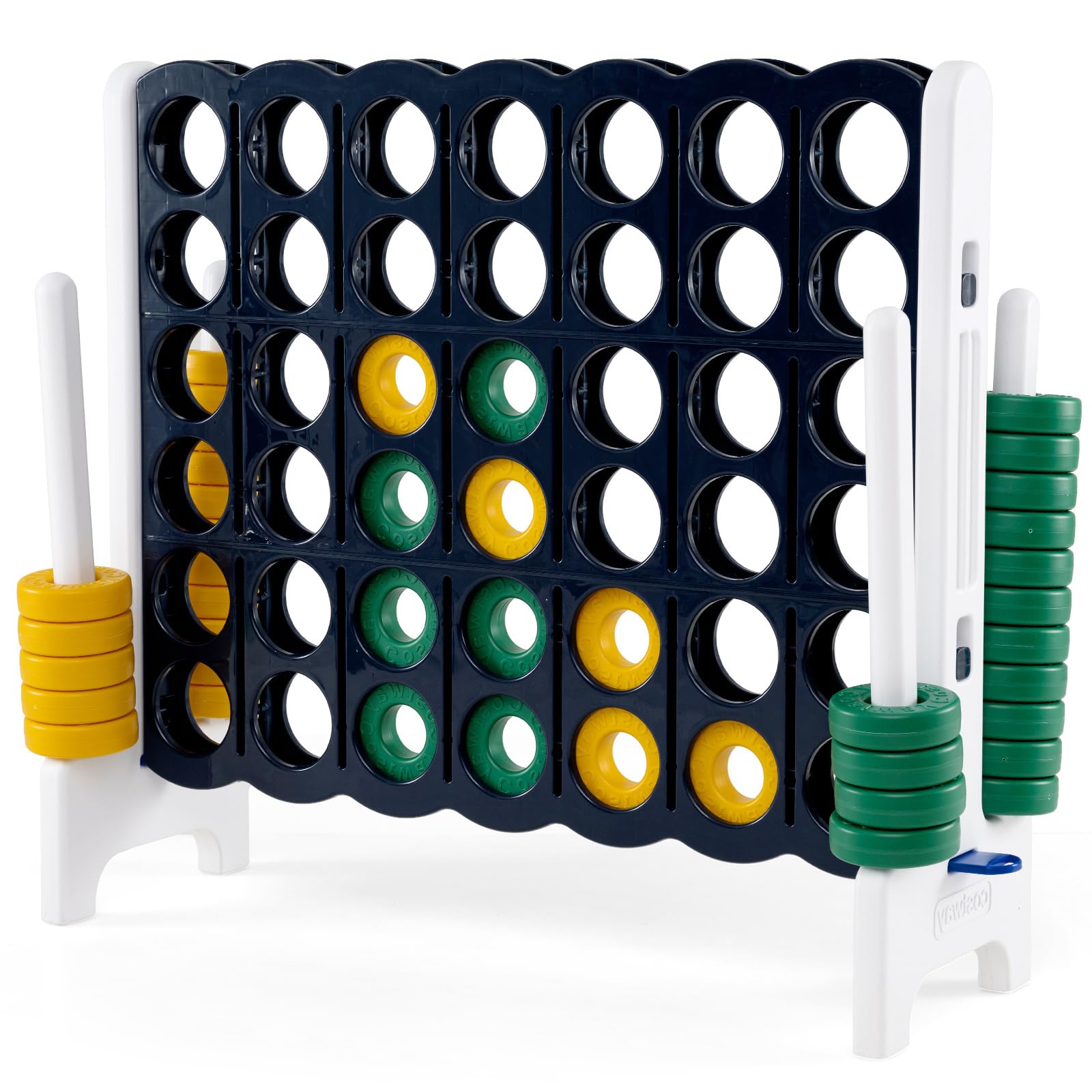 COSTWAY Giant 4-in-a-Row Game Set, Jumbo 4-to-Score for Kids and Adults