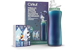 Cirkul Water Bottle with Flavor Starter Kit