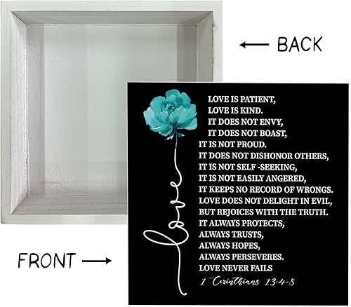 Miniatura 108 de Letreros de madera cristiana, versículo bíblico, filipenses 4:13 – I Can Do All Things Through Christ Who Strengthens Me, decoración de mesa