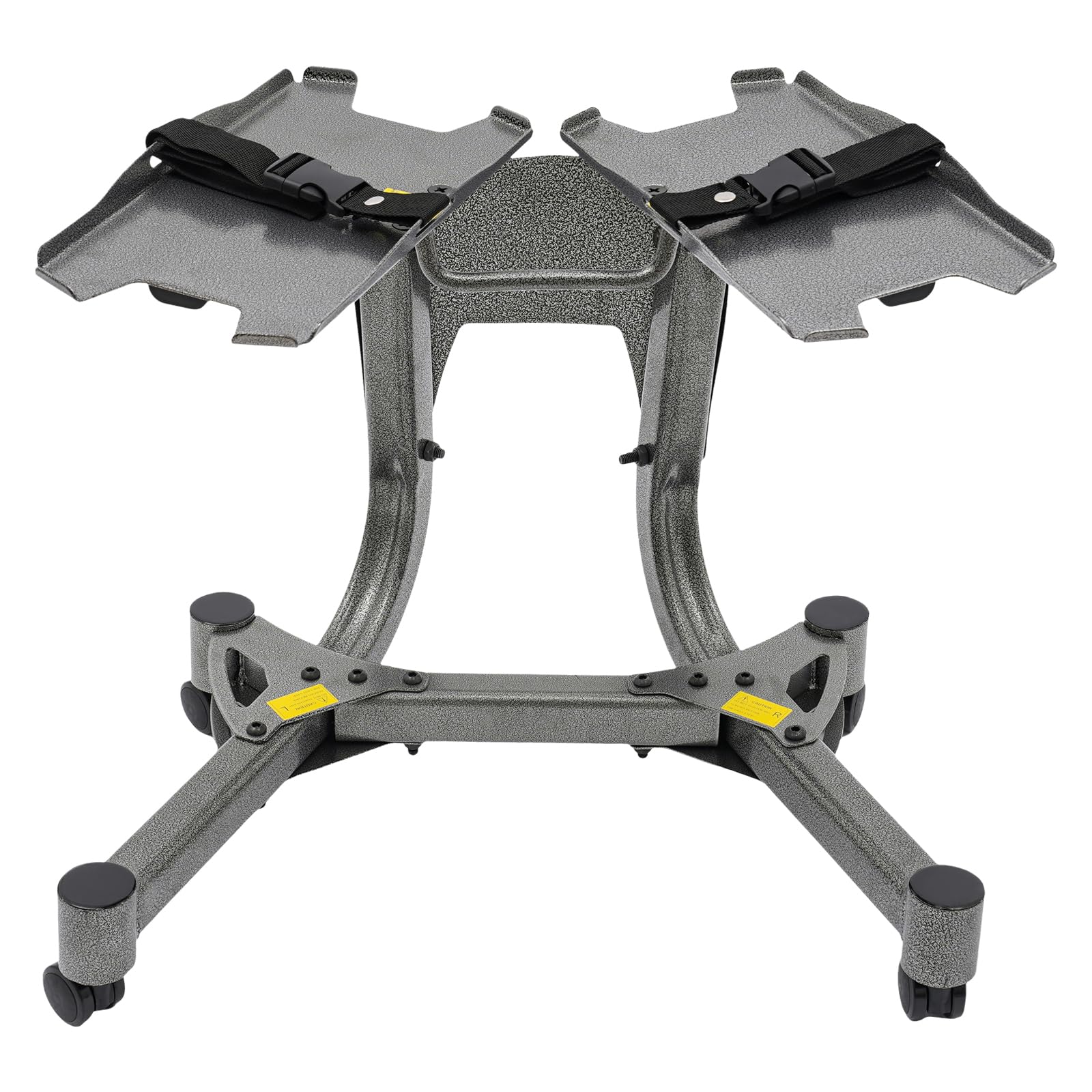 Supporto per manubri in metallo con ruote, supporto per manubri e pesi | Capacità di carico 100 kg, supporto per manubri regolabili da 552 e 1090, per casa e palestra